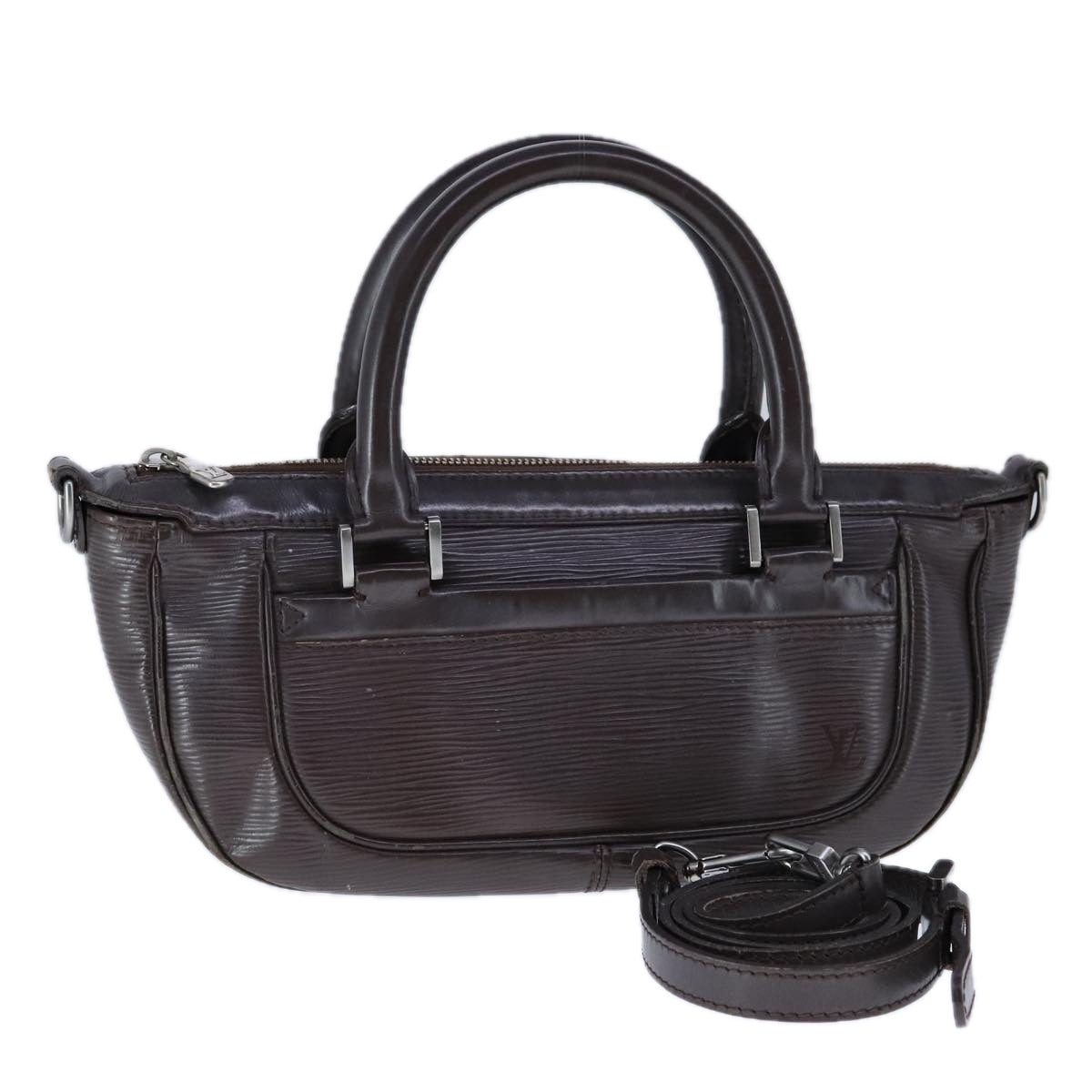 Louis Vuitton Danura Brown Leather Handbag (Pre-Owned)