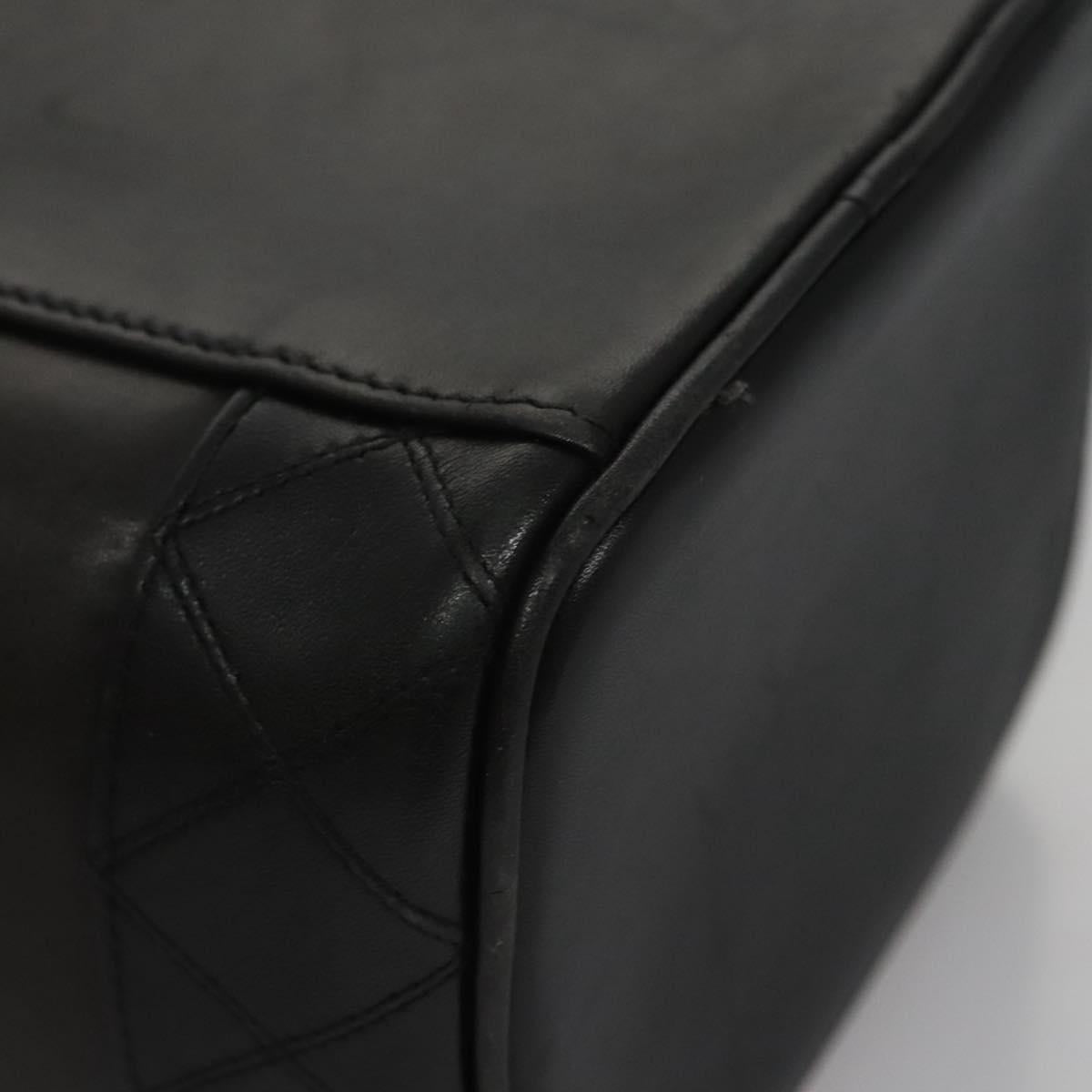 Chanel Vanity Black Leather Handbag (Pre-Owned)