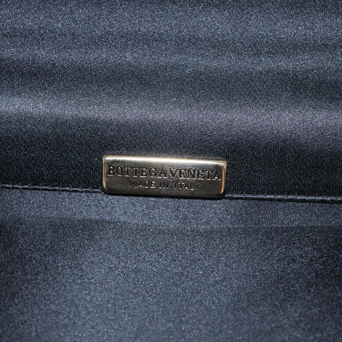 Bottega Veneta Black Silk Clutch Bag (Pre-Owned)