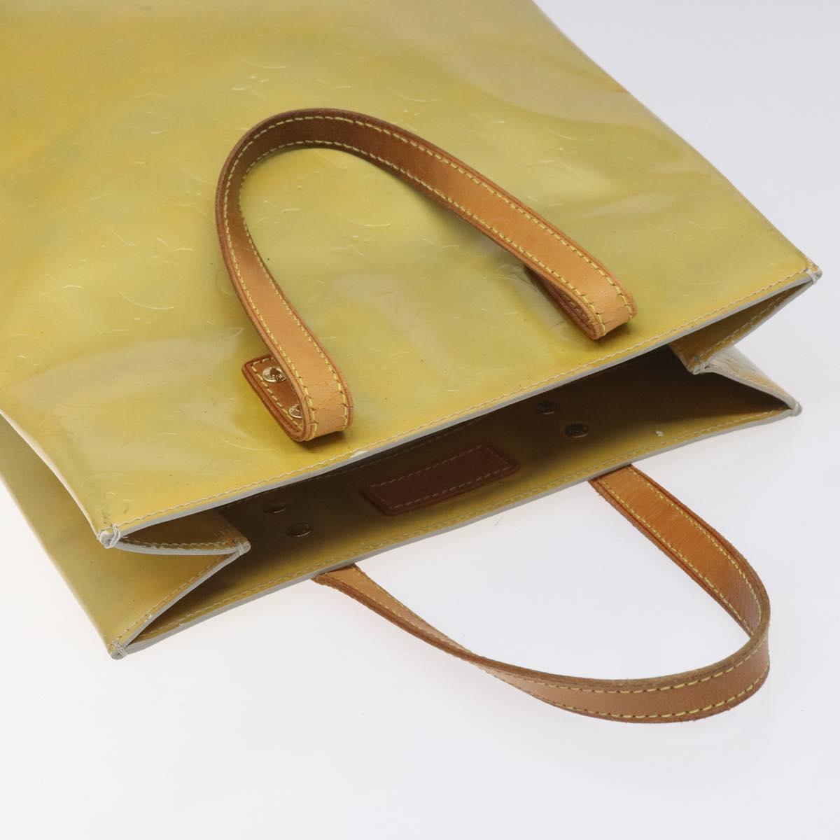 Louis Vuitton Reade Yellow Patent Leather Handbag (Pre-Owned)
