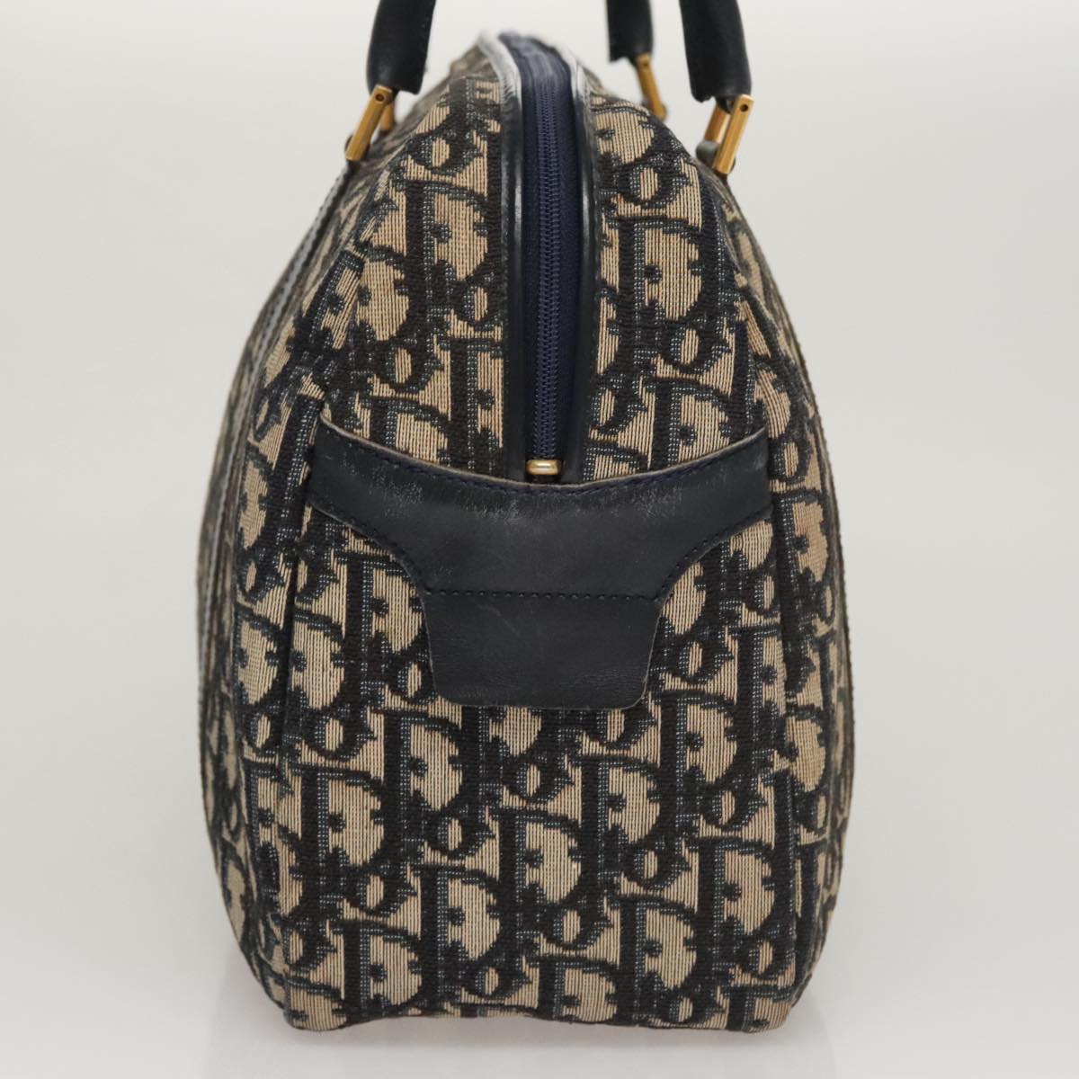 Dior Diorissimo Navy Canvas Handbag (Pre-Owned)