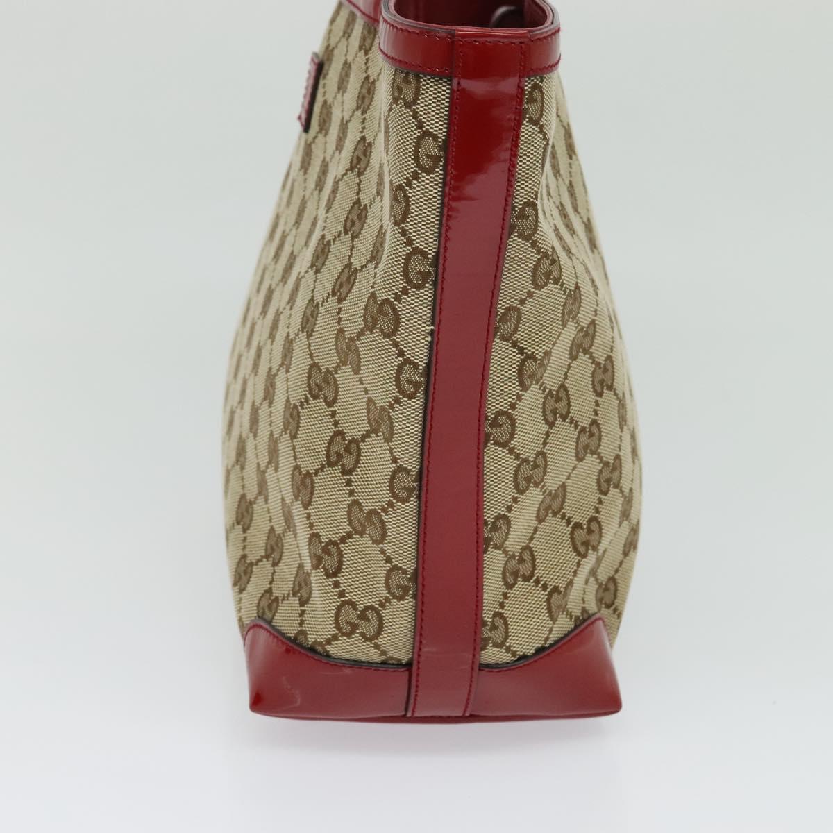Gucci Bamboo Beige Canvas Tote Bag (Pre-Owned)