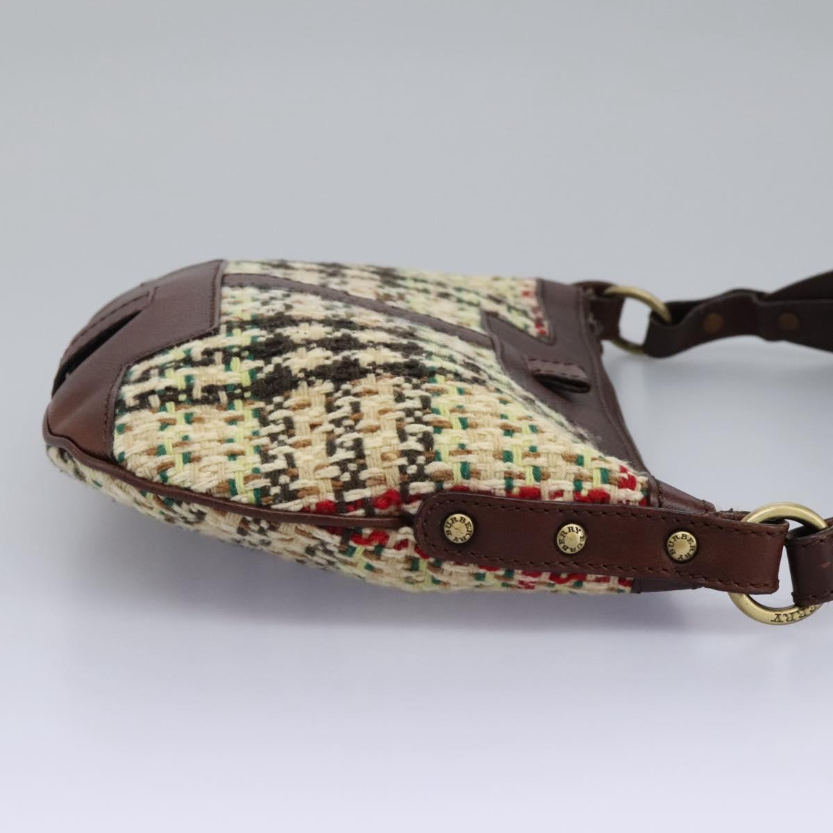 Burberry House Check Multicolour Tweed Shoulder Bag (Pre-Owned)