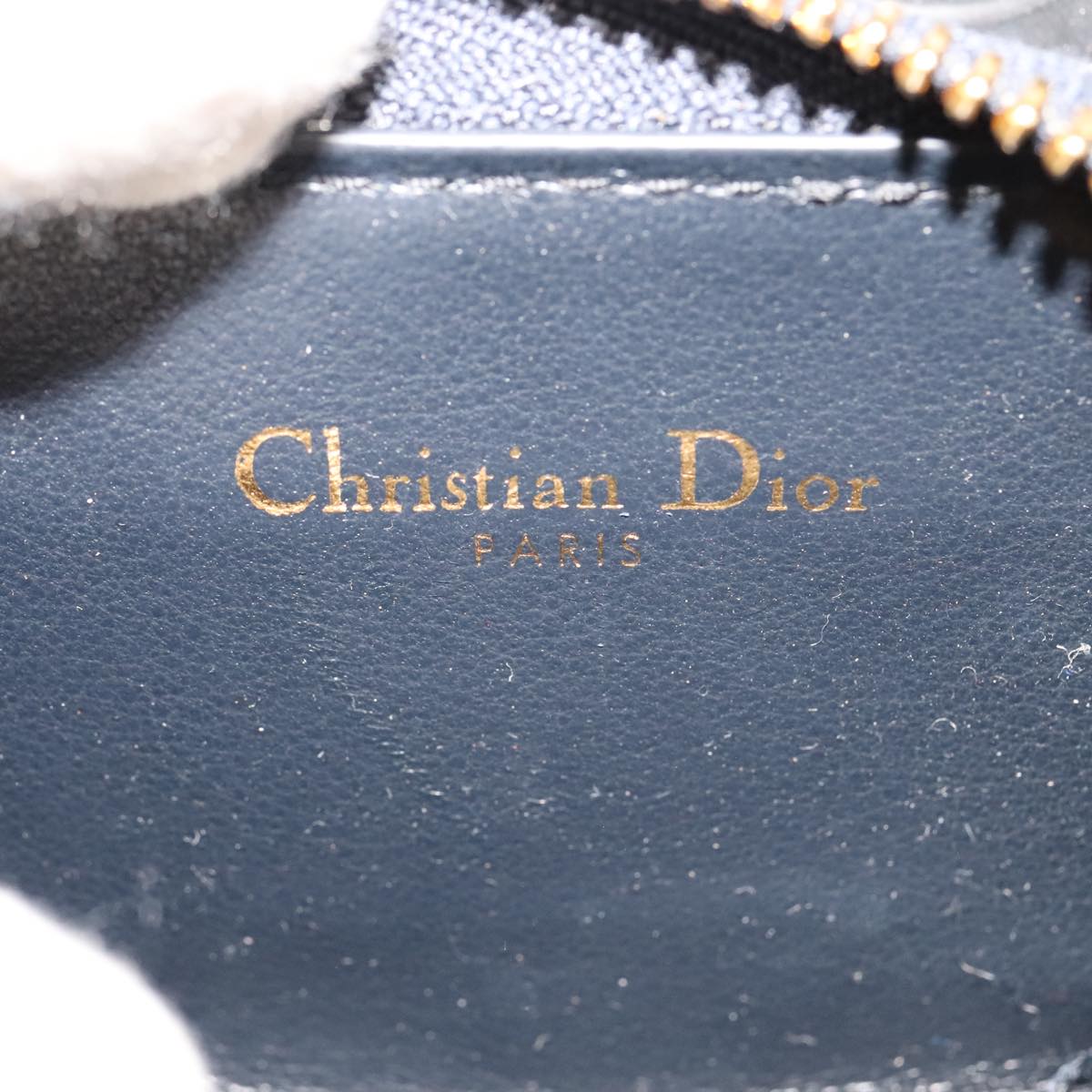 Dior Trotter Navy Canvas Wallet (Pre-Owned)
