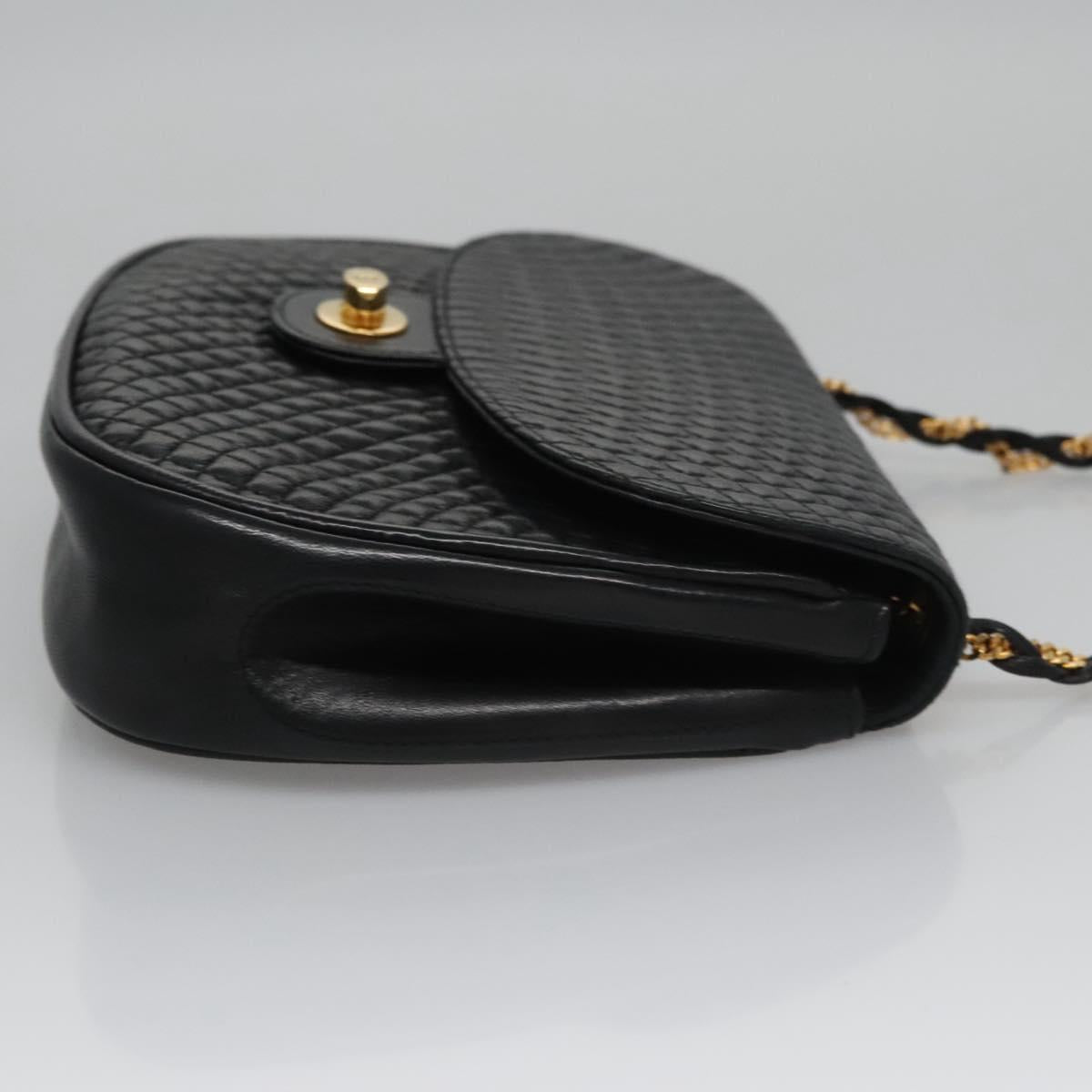 Bally Black Leather Shoulder Bag (Pre-Owned)