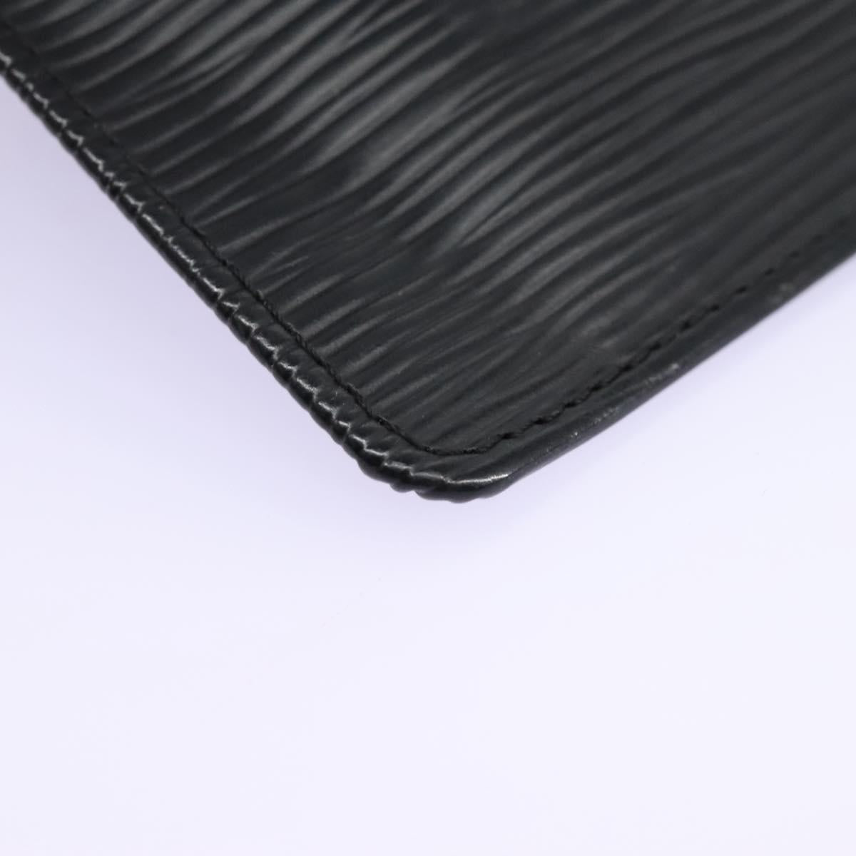 Louis Vuitton Pochette Clés Black Leather Wallet (Pre-Owned)