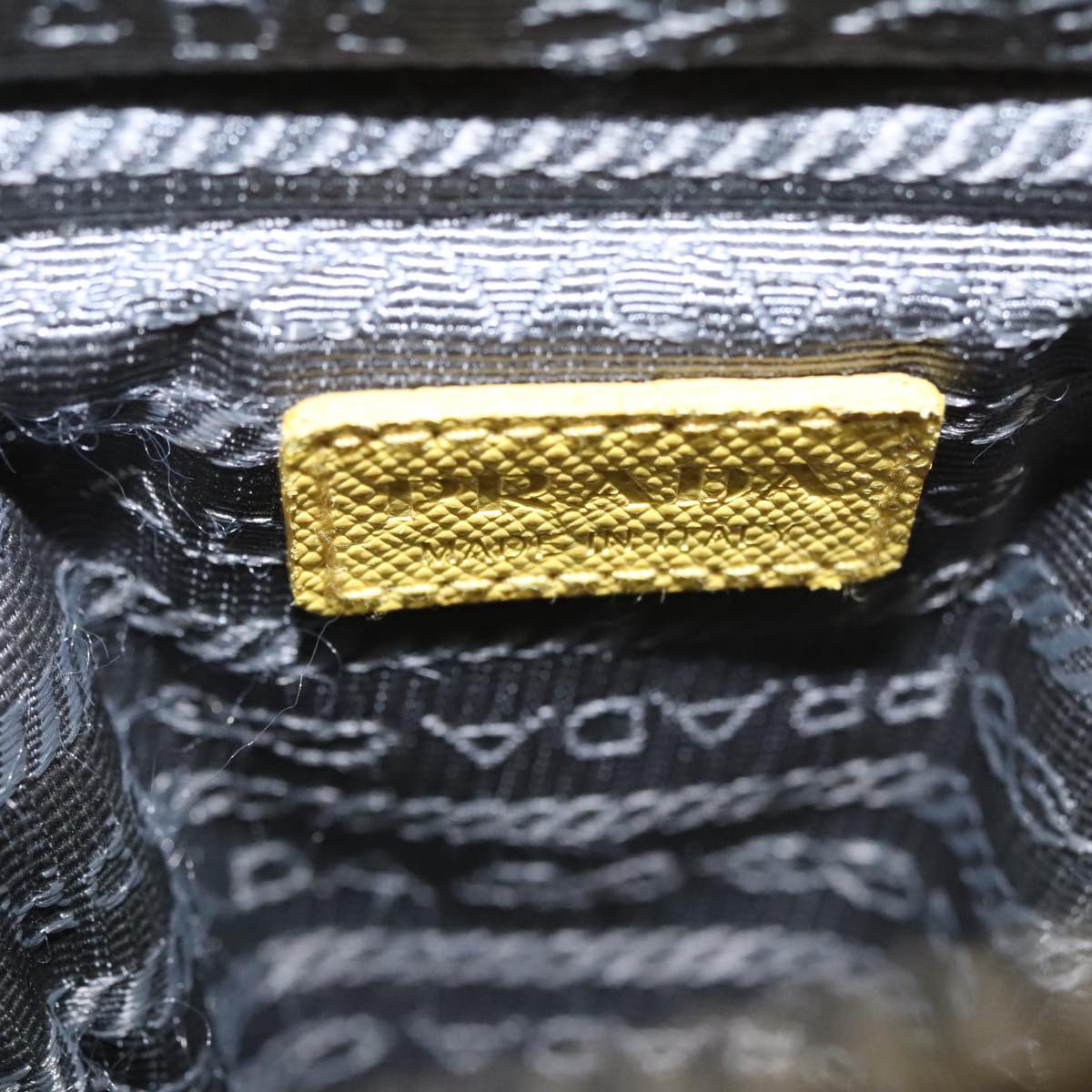 Prada Yellow Synthetic Shoulder Bag (Pre-Owned)