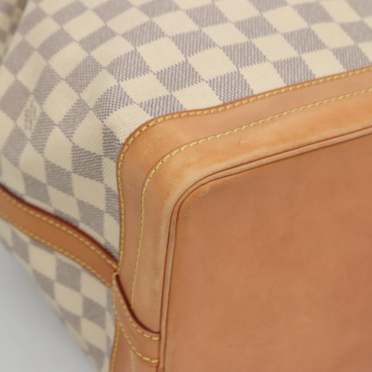Louis Vuitton Noé White Canvas Shoulder Bag (Pre-Owned)