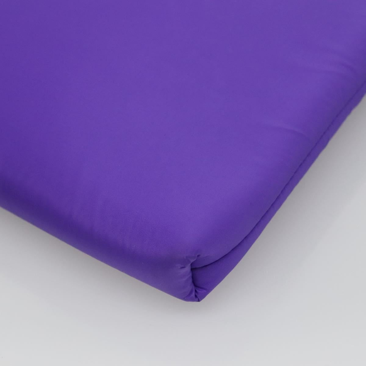 Prada Re-Nylon Purple Synthetic Clutch Bag (Pre-Owned)