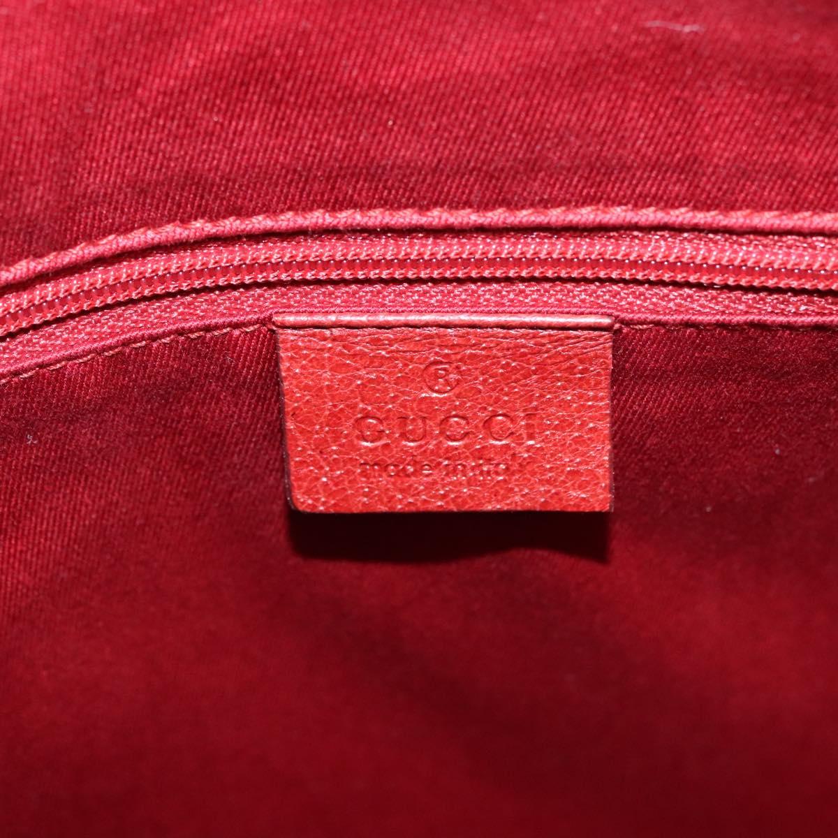 Gucci Gg Canvas Red Canvas Tote Bag (Pre-Owned)