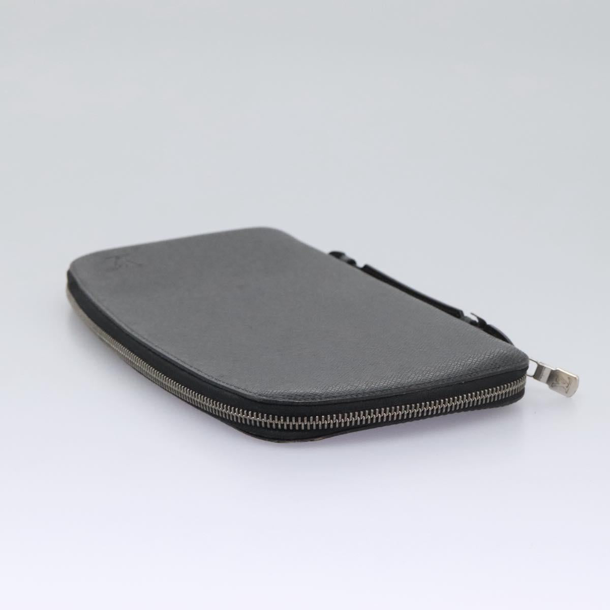 Louis Vuitton Taiga Black Leather Wallet (Pre-Owned)