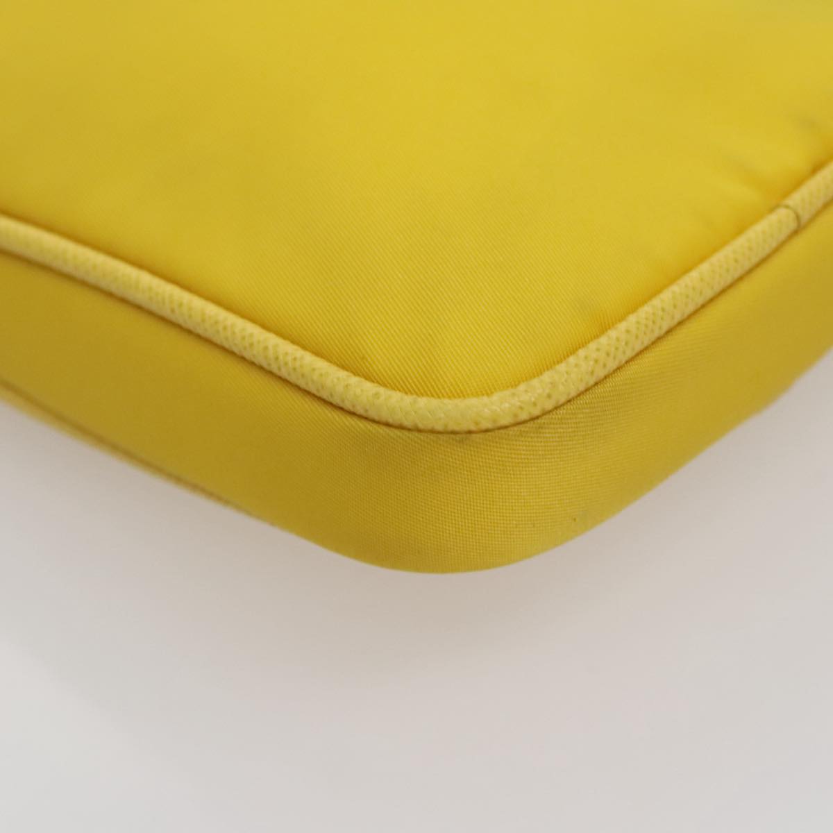 Prada Yellow Synthetic Shoulder Bag (Pre-Owned)