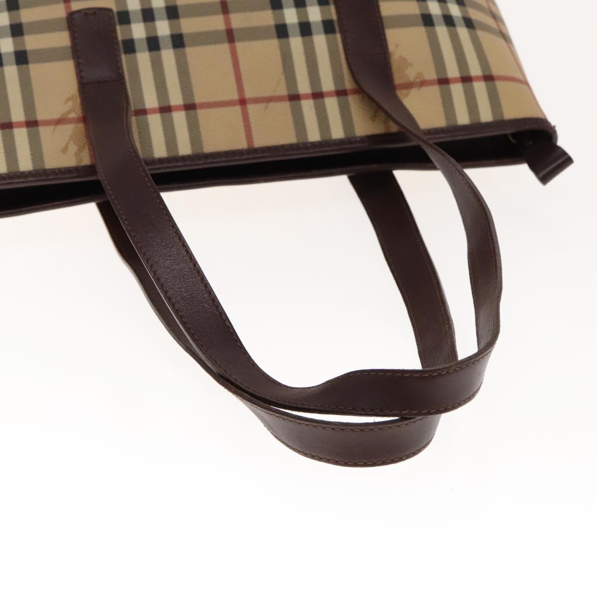 Burberry Nova Check Beige Canvas Tote Bag (Pre-Owned)