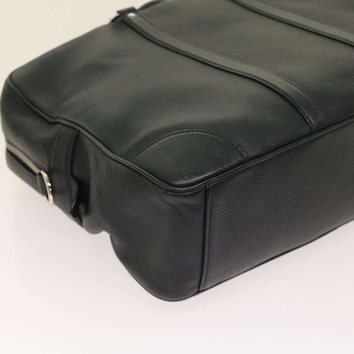 Louis Vuitton Naxos Black Leather Handbag (Pre-Owned)