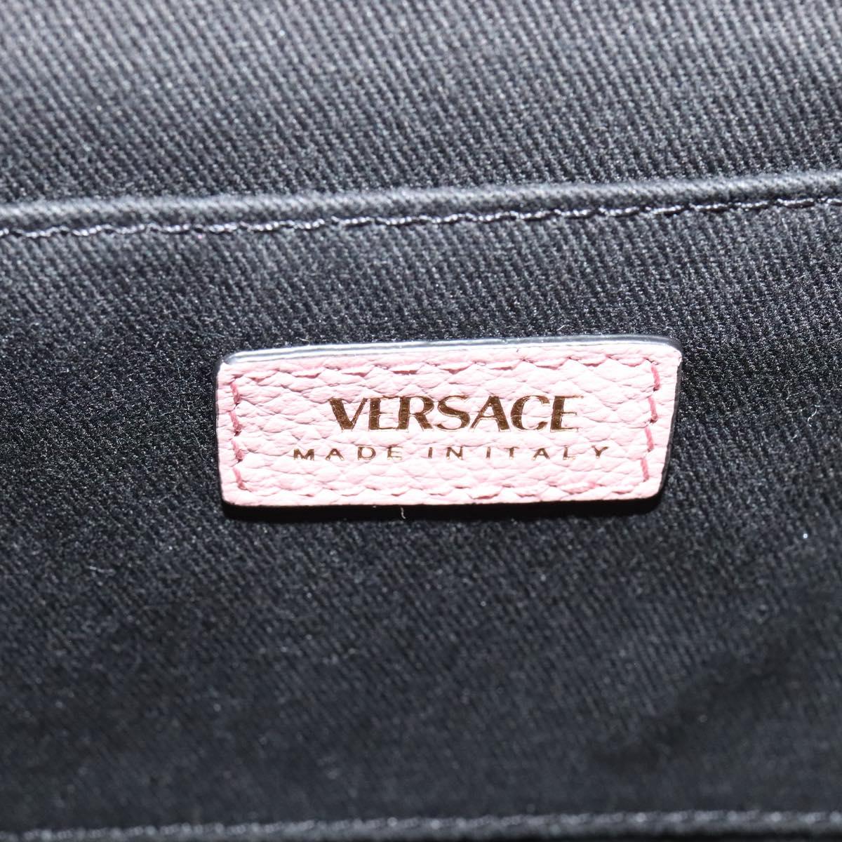 Versace Pink Leather Shoulder Bag (Pre-Owned)