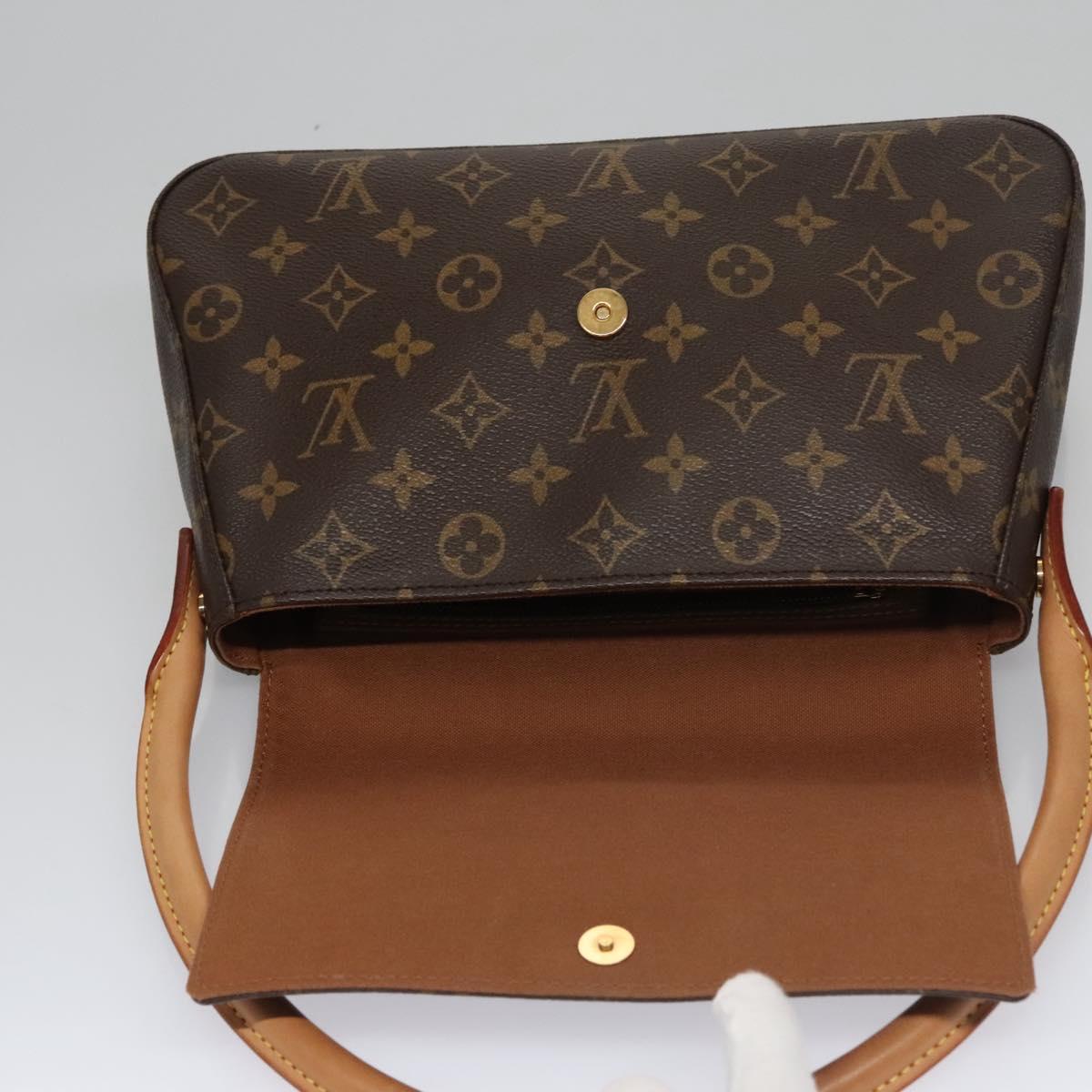 Louis Vuitton Mini Looping Brown Canvas Shoulder Bag (Pre-Owned)
