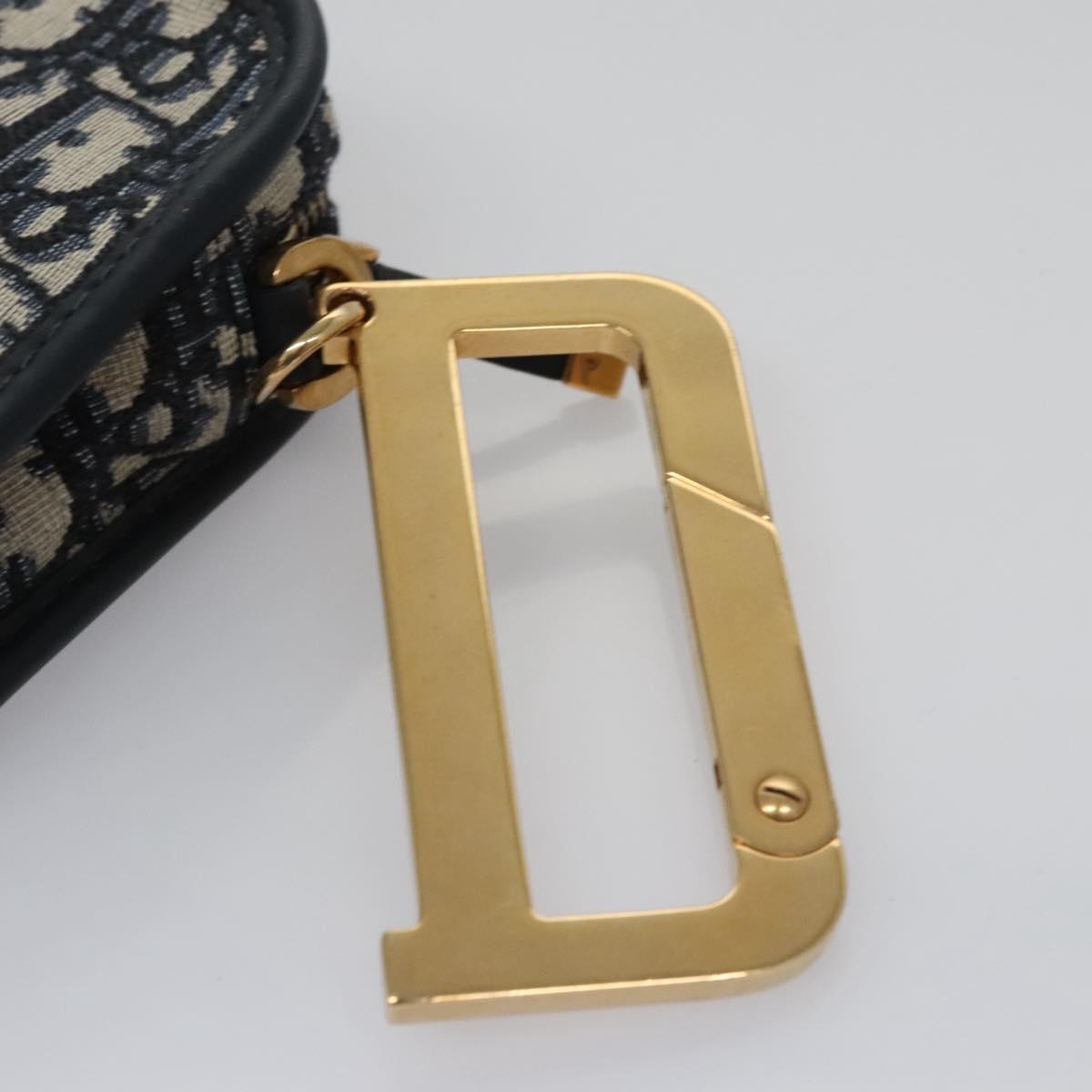 Dior Trotter Navy Canvas Clutch Bag (Pre-Owned)