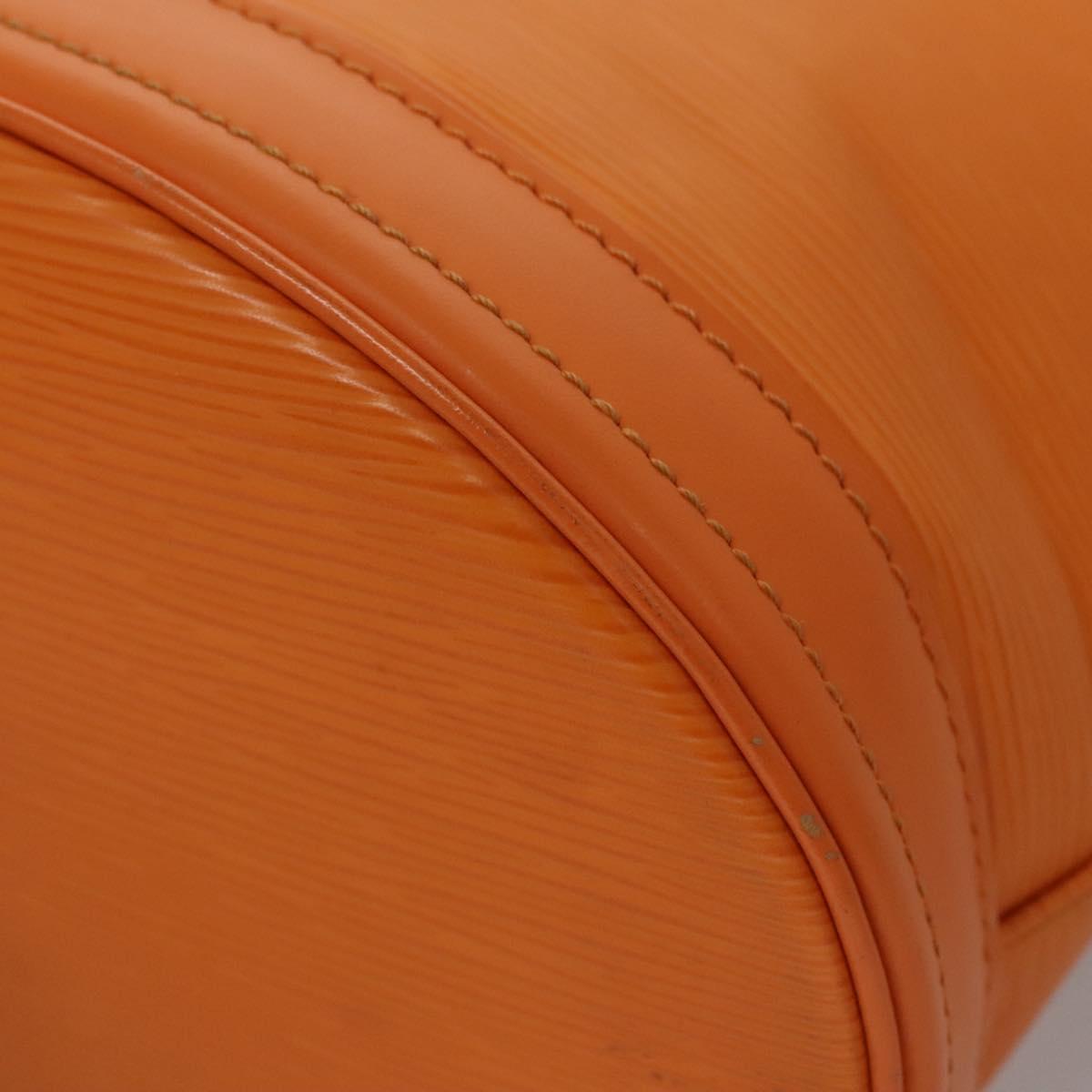 Louis Vuitton Bucket Pm Orange Leather Shoulder Bag (Pre-Owned)