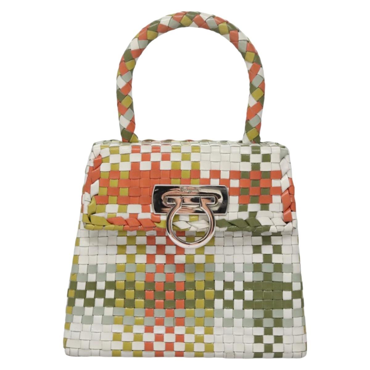 Salvatore Ferragamo Gancini Multicolour Leather Handbag (Pre-Owned)