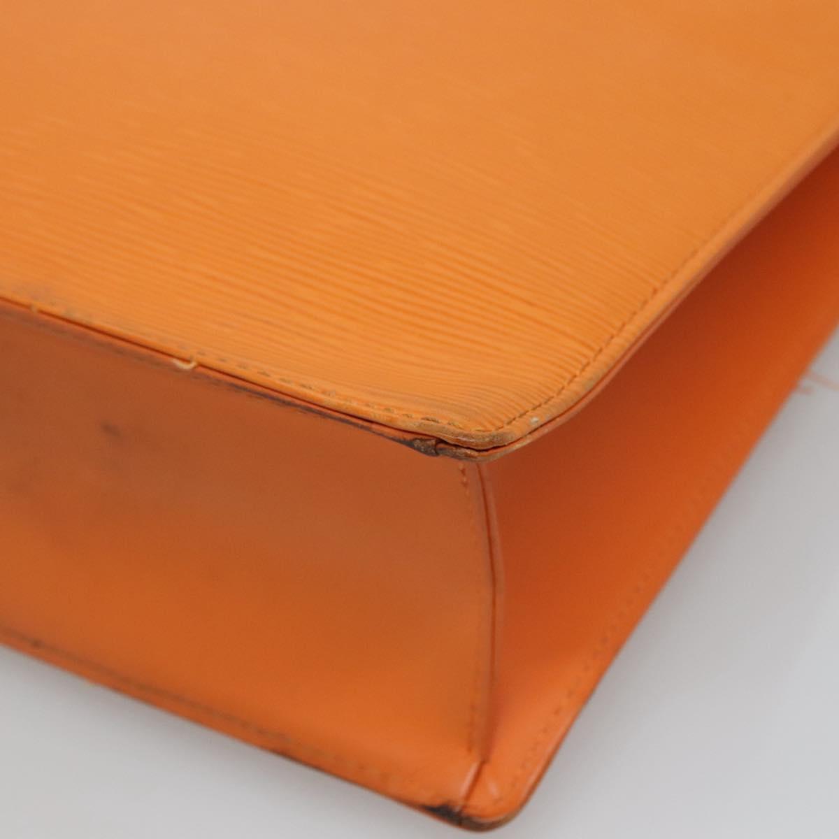 Louis Vuitton Sac Plat Orange Leather Handbag (Pre-Owned)