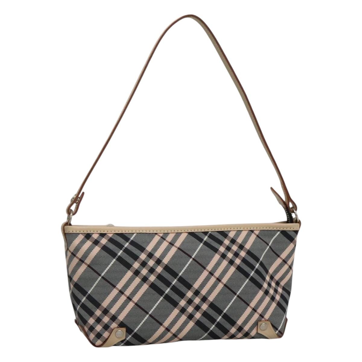 Burberry Nova Check Grey Synthetic Shoulder Bag (Pre-Owned)