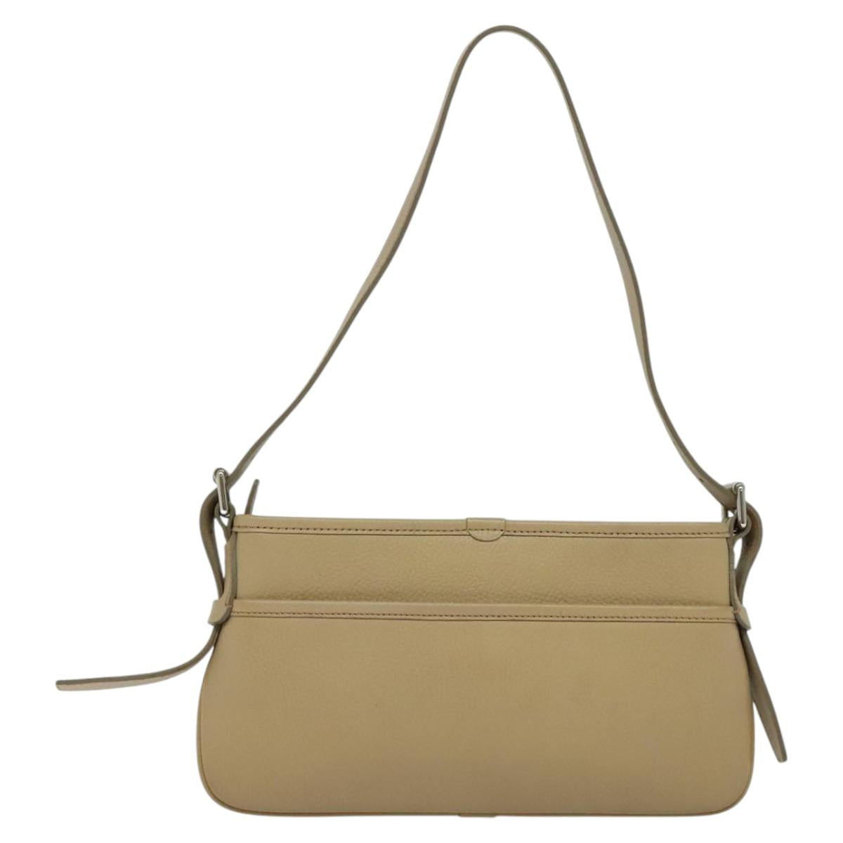 Burberry - Beige Leather Shoulder Bag (Pre-Owned)