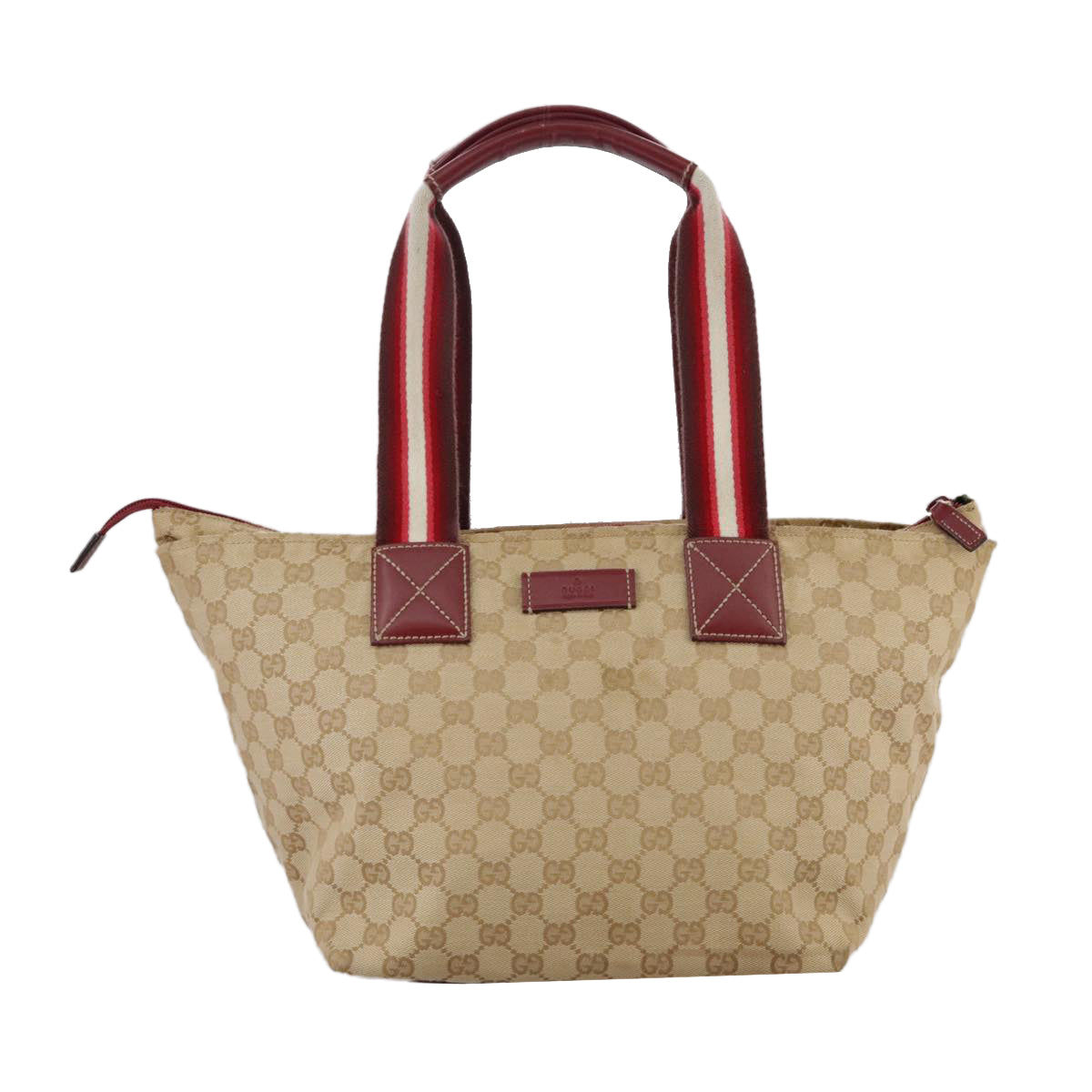 Gucci Gg Canvas Beige Canvas Tote Bag (Pre-Owned)