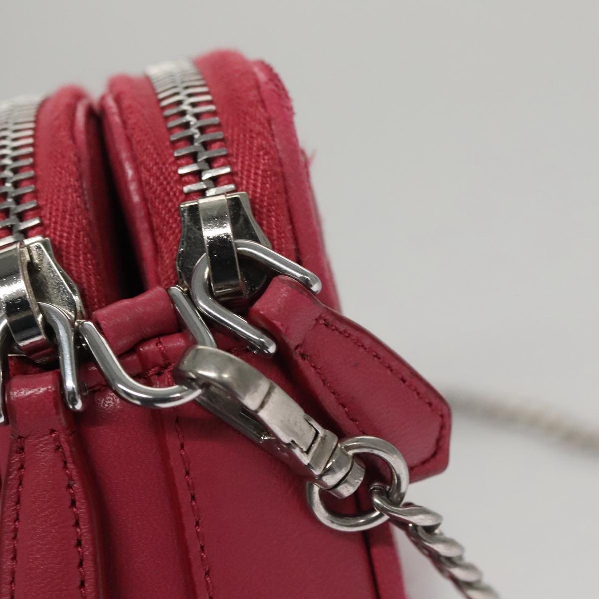 Prada Nappa Gauffré Pink Leather Shoulder Bag (Pre-Owned)