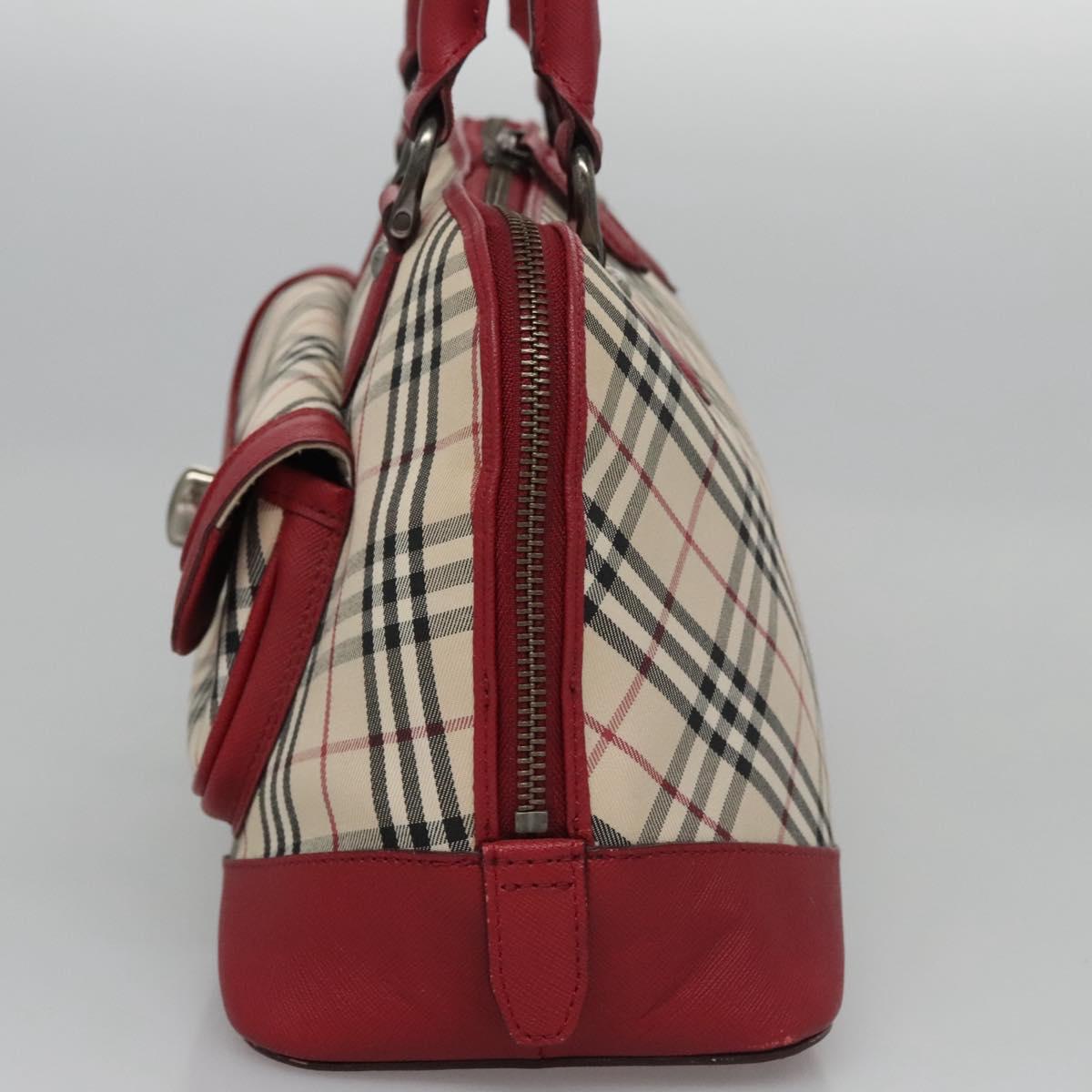 Burberry Nova Check Beige Canvas Handbag (Pre-Owned)