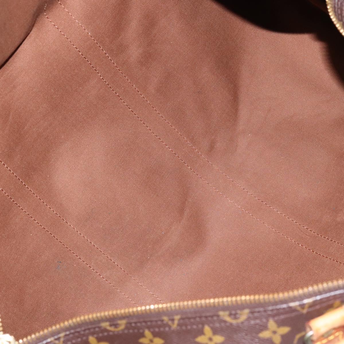 Louis Vuitton Keepall 55 Brown Canvas Travel Bag (Pre-Owned)
