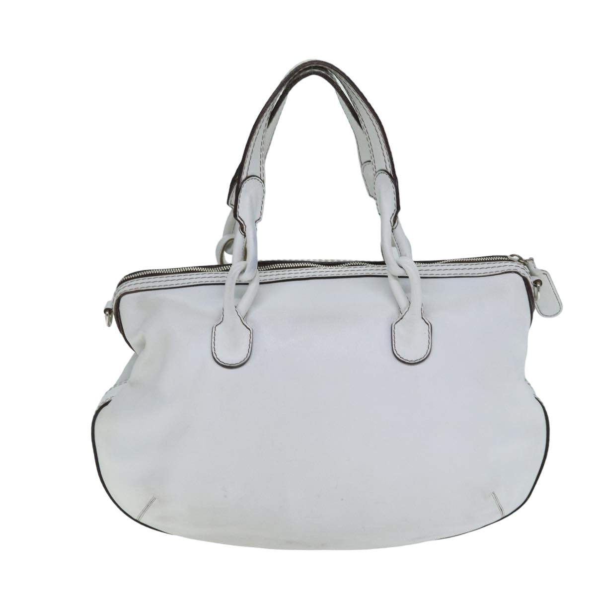 Loewe White Leather Handbag (Pre-Owned)