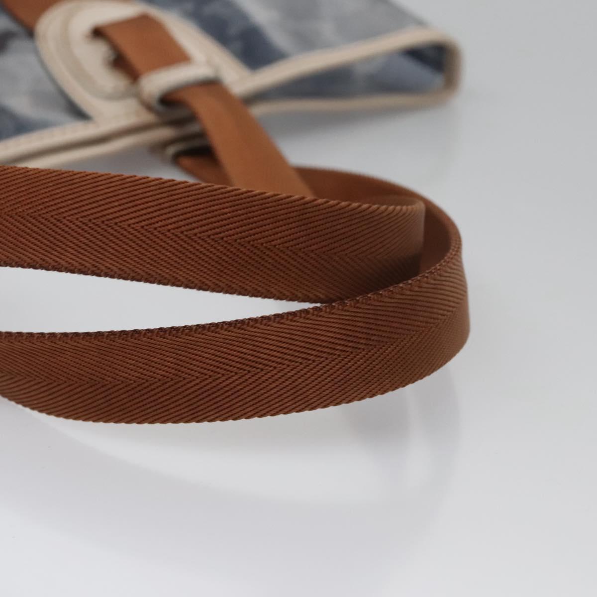 Céline Macadam Blue Canvas Shoulder Bag (Pre-Owned)
