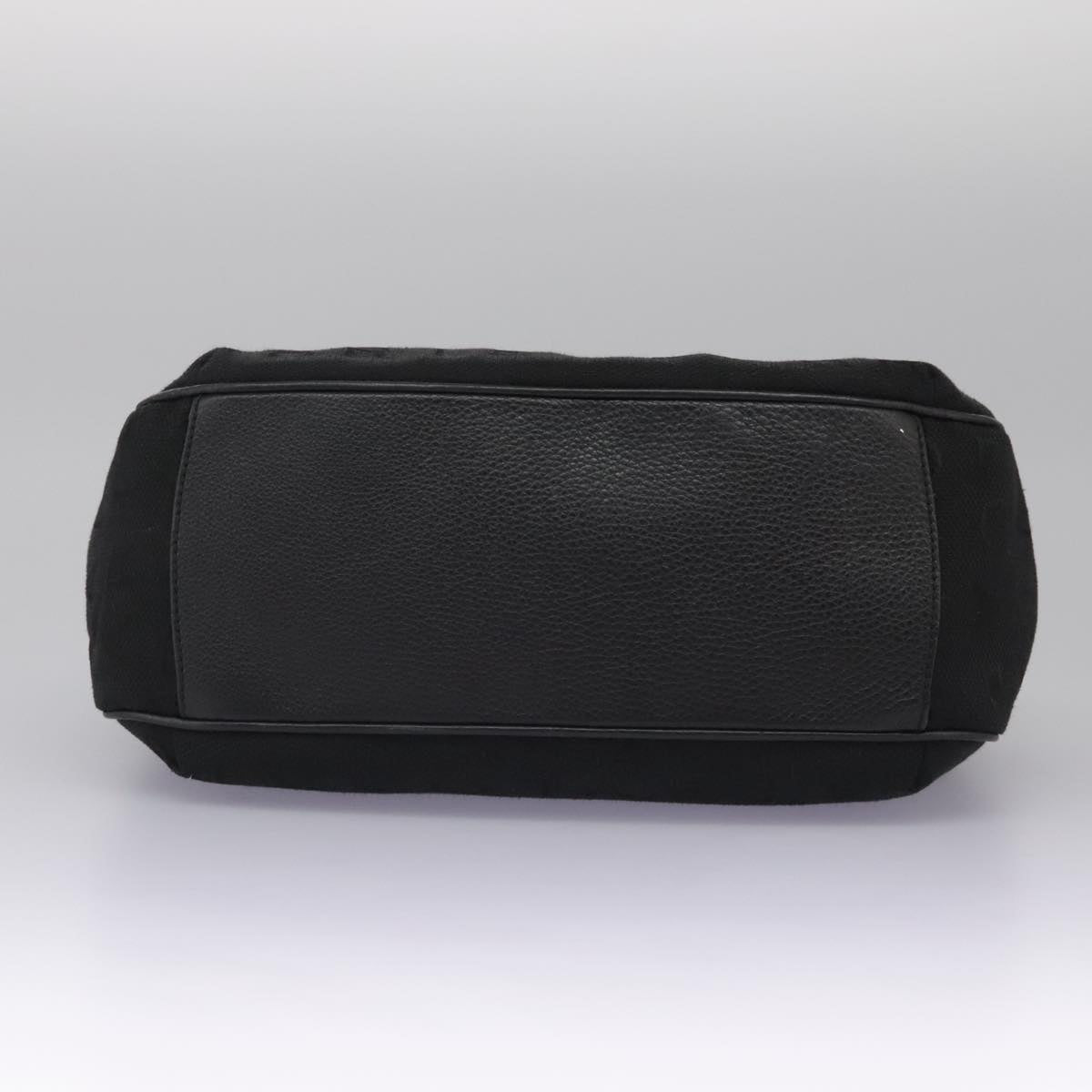 Bulgari Black Canvas Handbag (Pre-Owned)