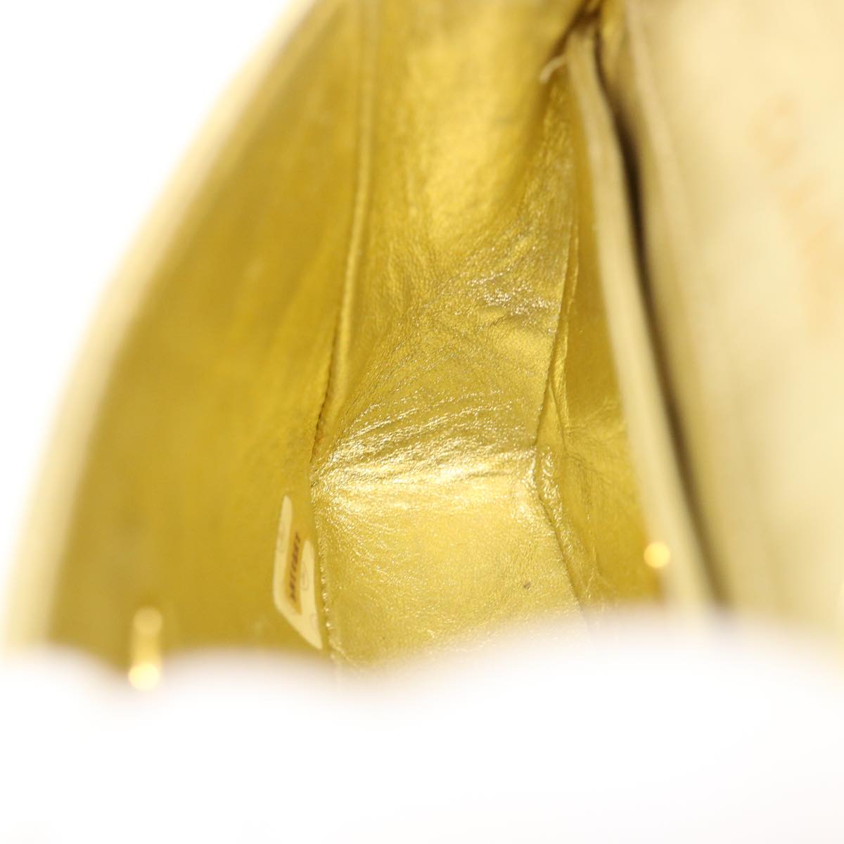 Chanel Gold Leather Shoulder Bag (Pre-Owned)