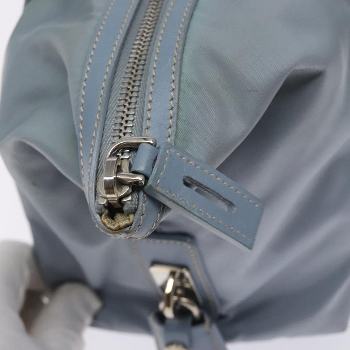 Prada Tessuto Blue Nylon Tote Bag (Pre-Owned)