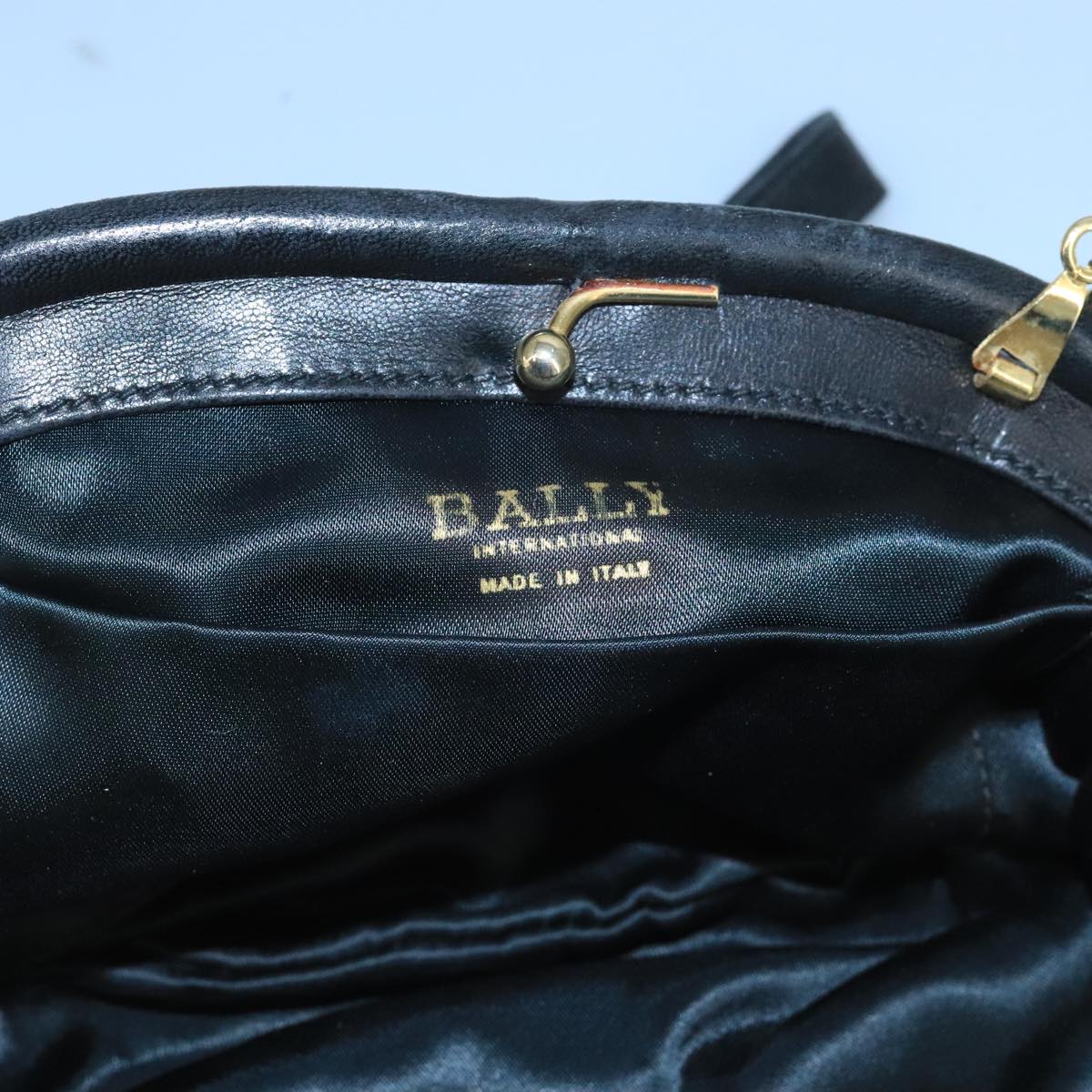 Bally Black Velvet Shoulder Bag (Pre-Owned)
