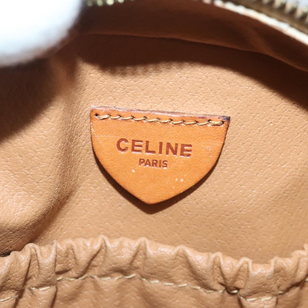 Céline Brown Canvas Shoulder Bag (Pre-Owned)