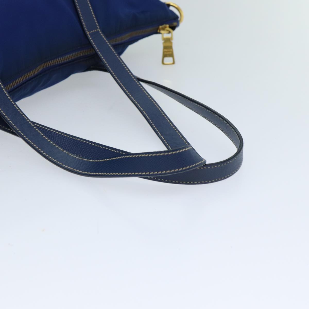 Prada Tessuto Blue Synthetic Tote Bag (Pre-Owned)