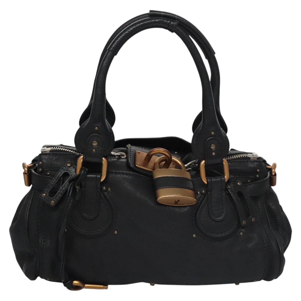Chloé Paddington Black Leather Handbag (Pre-Owned)