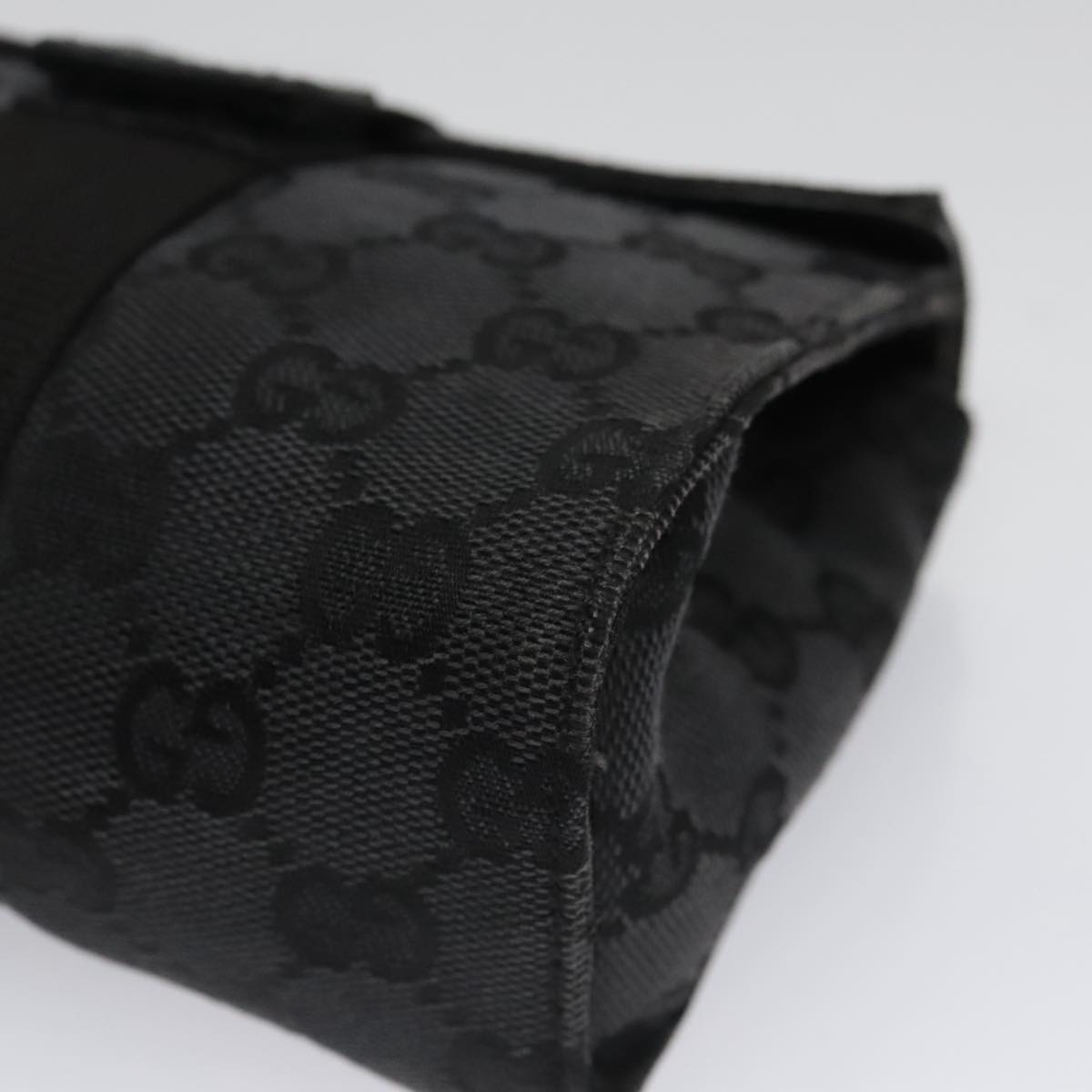 Gucci Gg Canvas Black Canvas Clutch Bag (Pre-Owned)