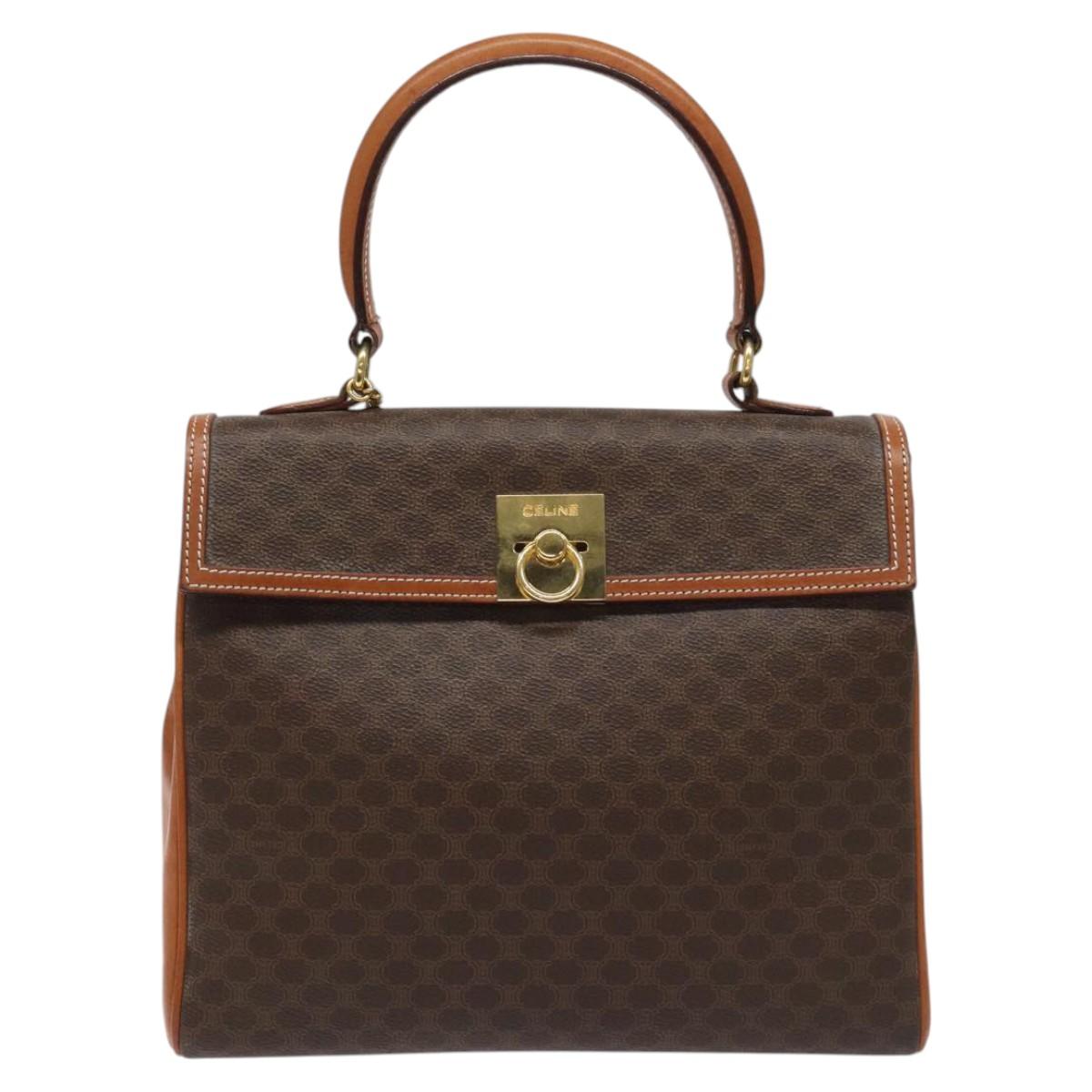 Céline Macadam Brown Canvas Handbag (Pre-Owned)