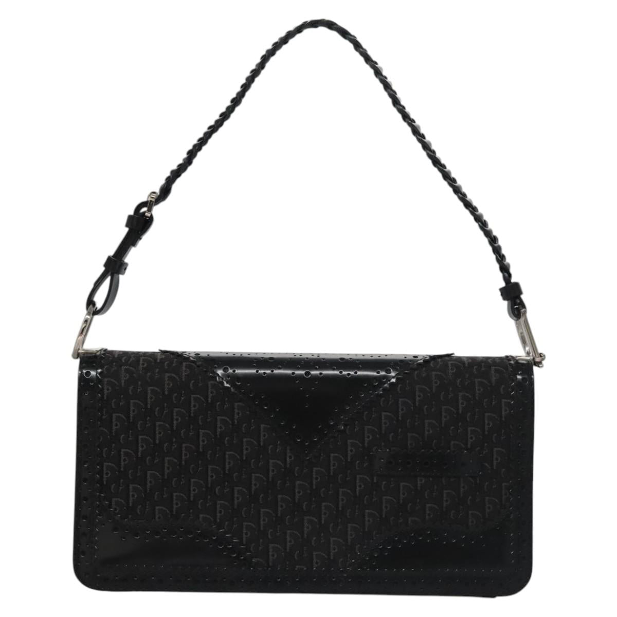 Dior Trotter Black Canvas Shoulder Bag (Pre-Owned)