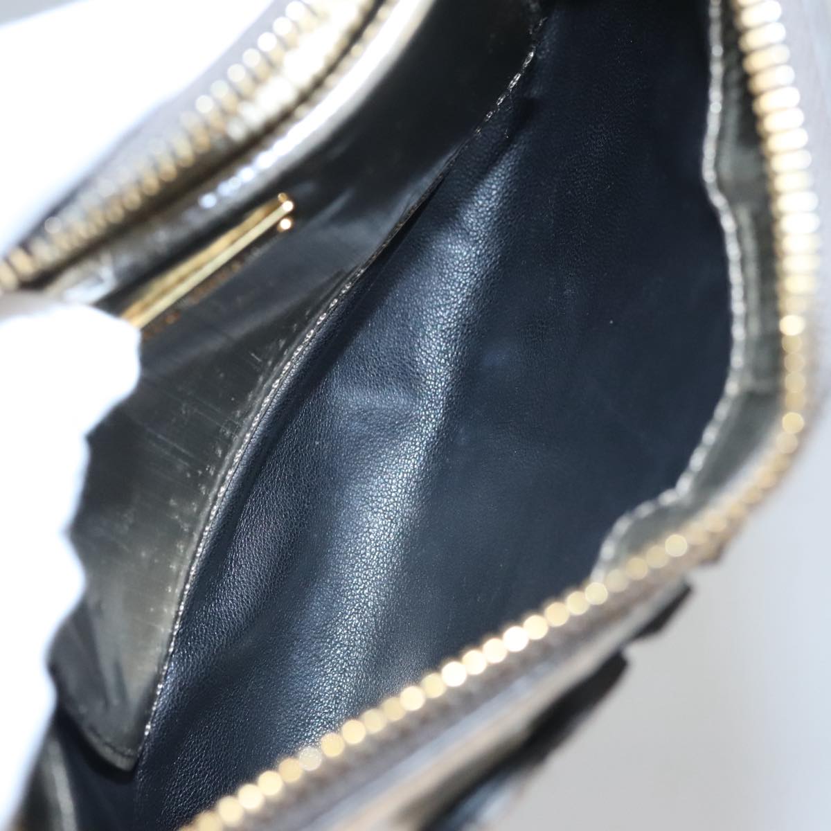 Miu Miu Gold Patent Leather Clutch Bag (Pre-Owned)