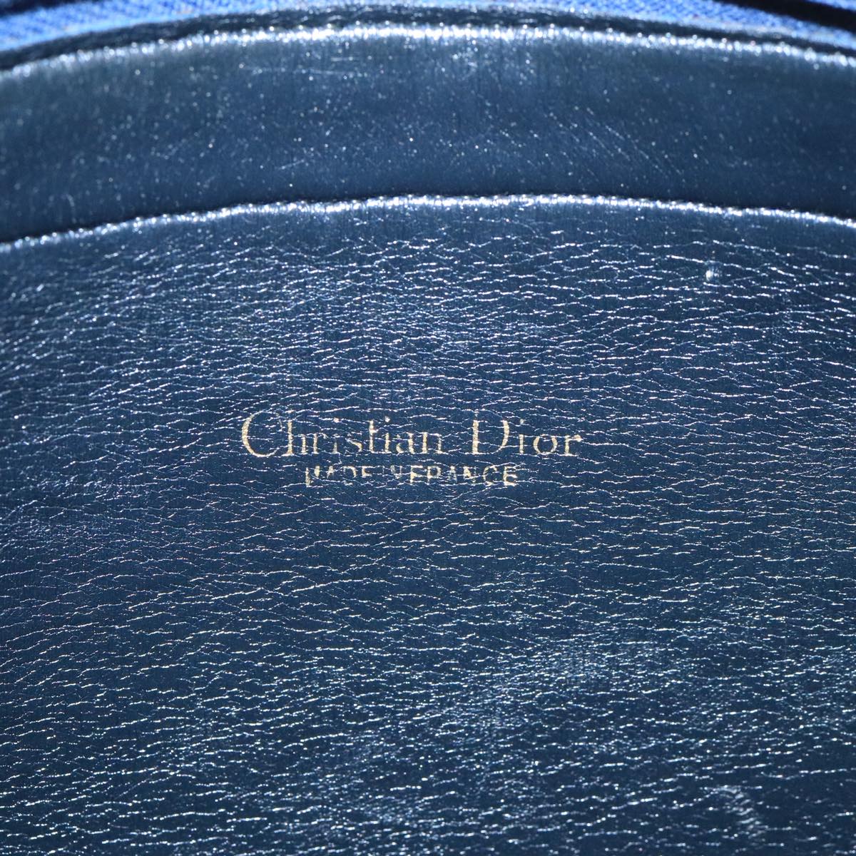 Dior Trotter Navy Canvas Shoulder Bag (Pre-Owned)