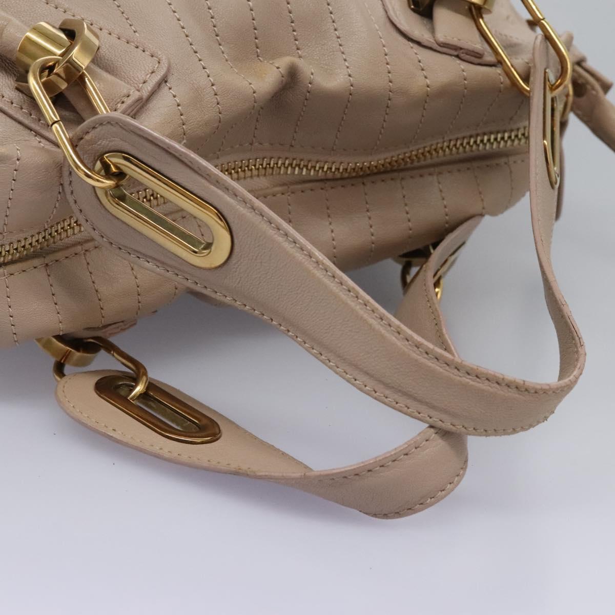 Chloé Paraty Beige Leather Handbag (Pre-Owned)