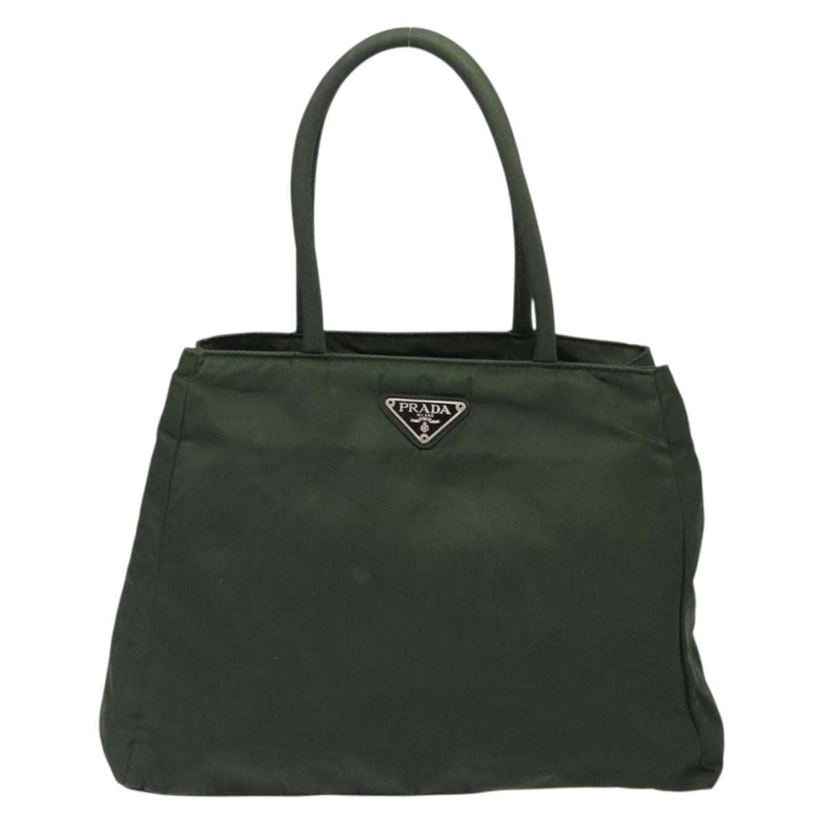 Prada Tessuto Khaki Nylon Tote Bag (Pre-Owned)