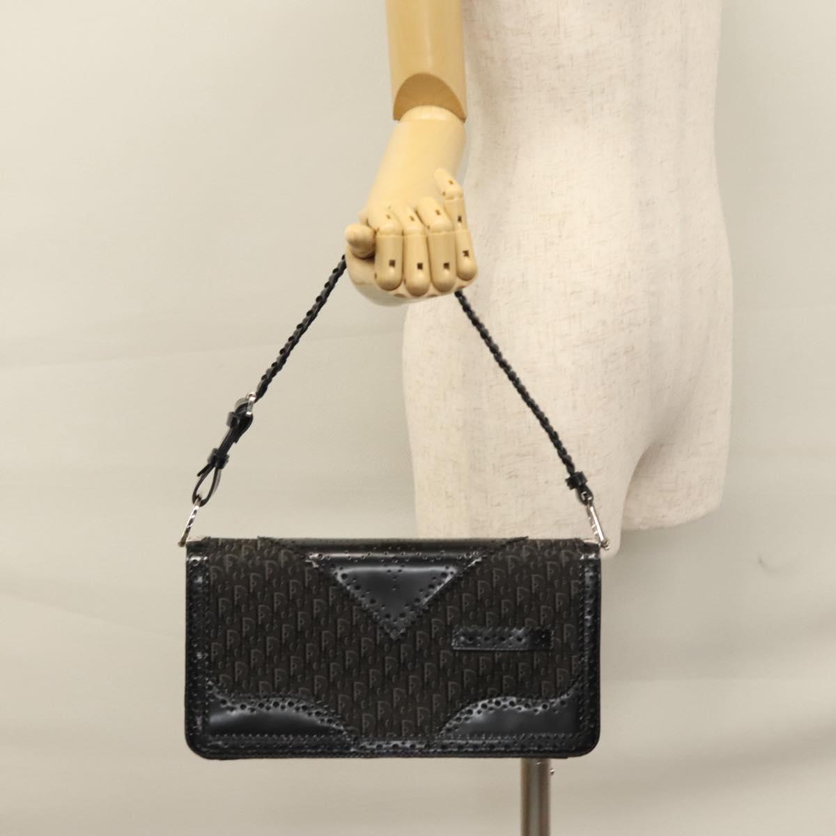 Dior Trotter Black Canvas Shoulder Bag (Pre-Owned)