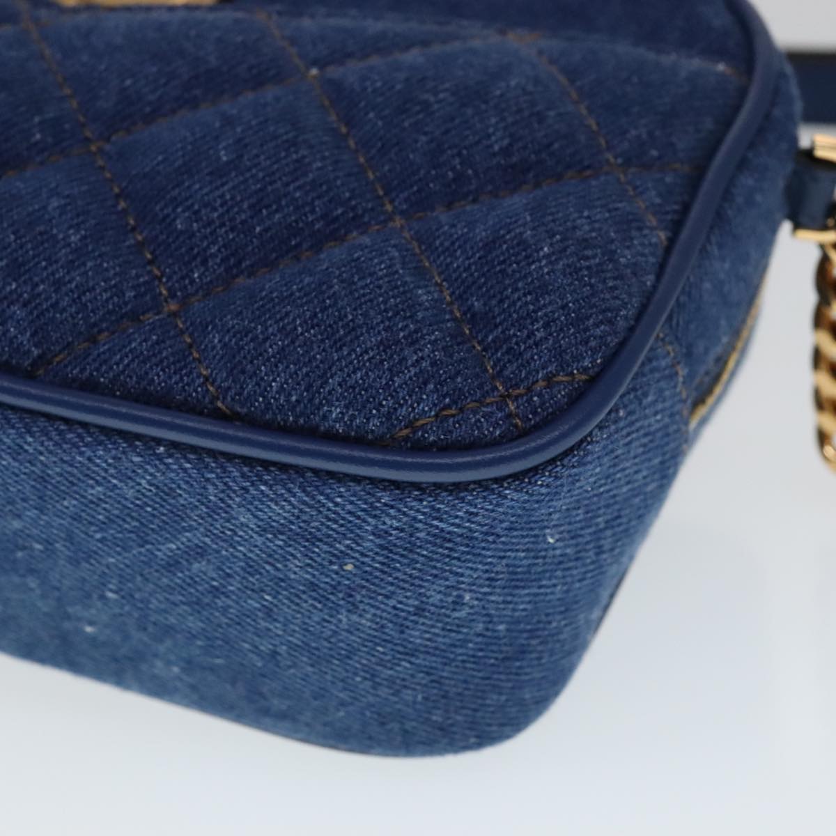 Versace Blue Denim - Jeans Shoulder Bag (Pre-Owned)
