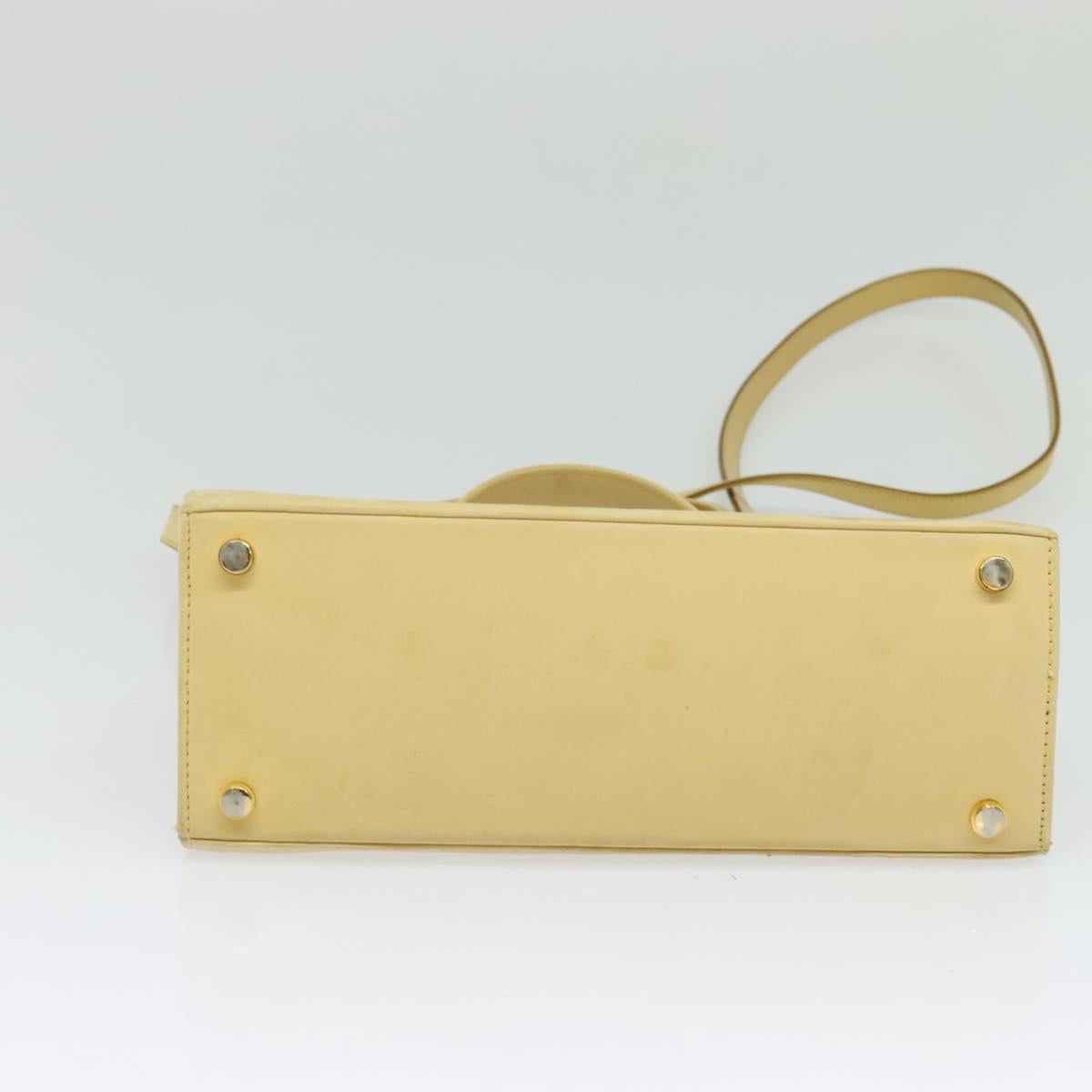 Salvatore Ferragamo Vara Beige Suede Handbag (Pre-Owned)