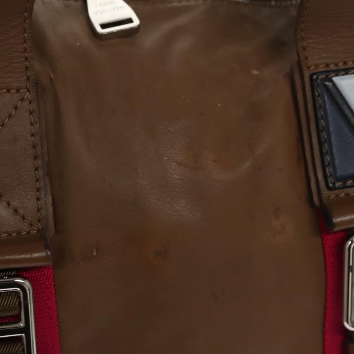 Louis Vuitton Bosphore Brown Leather Travel Bag (Pre-Owned)
